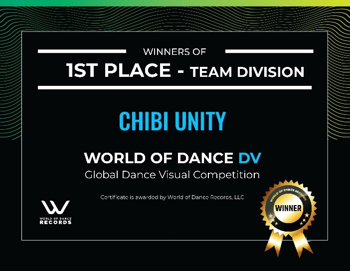 Chibi Unity 国際音楽・ダンス・エンタテイメント専門学校の在校生が所属するCHIBI UNITYが アメリカのダンス映像大会で世界一を達成しました!|NSGグループ