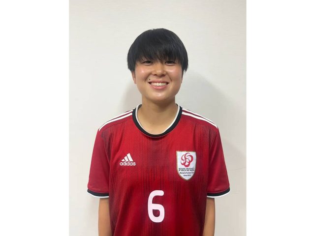 WEリーグ・ちふれASエルフェン埼玉に加入することが内定した新潟医療福祉大学女子サッカー部の山下朝子選手