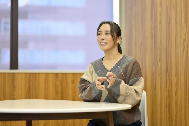 インタビューに応えるNSGソシアルサポート代表取締役の樋口督水さん