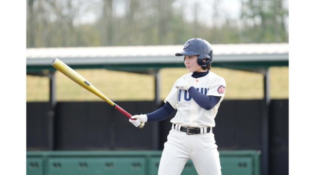 侍ジャパン女子日本代表候補に選出された新潟医療福祉大学女子硬式野球部の小川舞選手