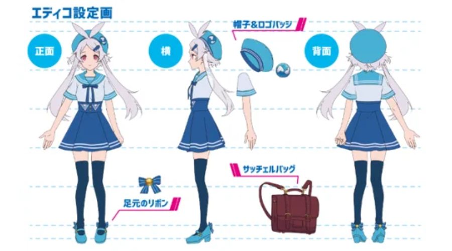 第8回 エディコイラストコンテストでのエディコ設定画
